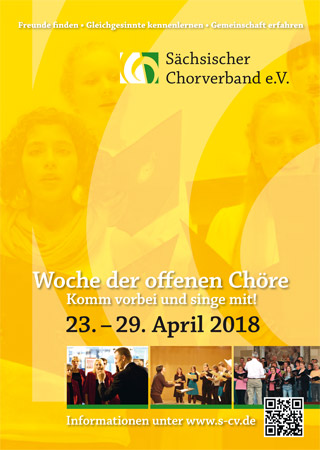 Plakat Sächsischer Chorverband