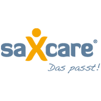 Logo saXcare GmbH von transparent Werbeagentur Chemnitz