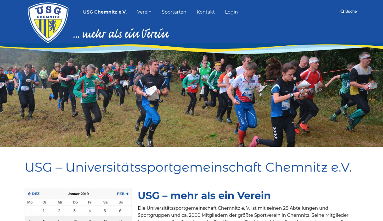Website USG Chemnitz von transparent Werbeagentur Chemnitz