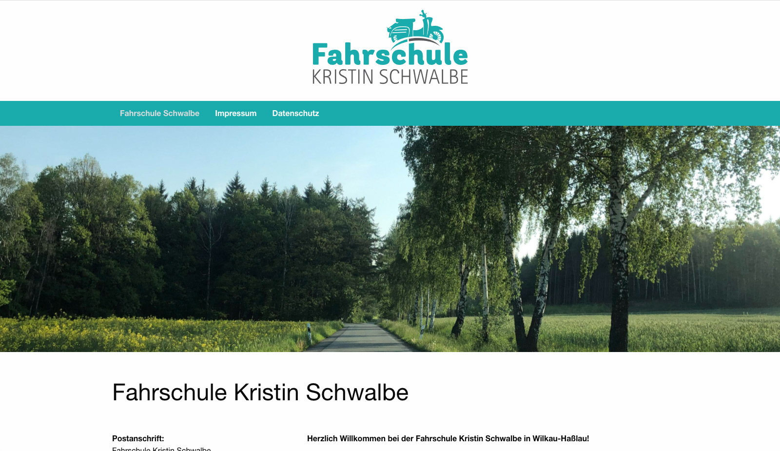 Website Fahrschule Schwalbe von transparent Werbeagentur Chemnitz