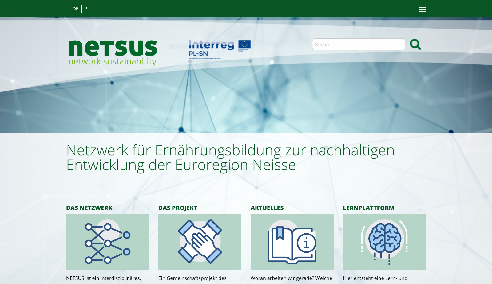 Website netsus von transparent Werbeagentur Chemnitz