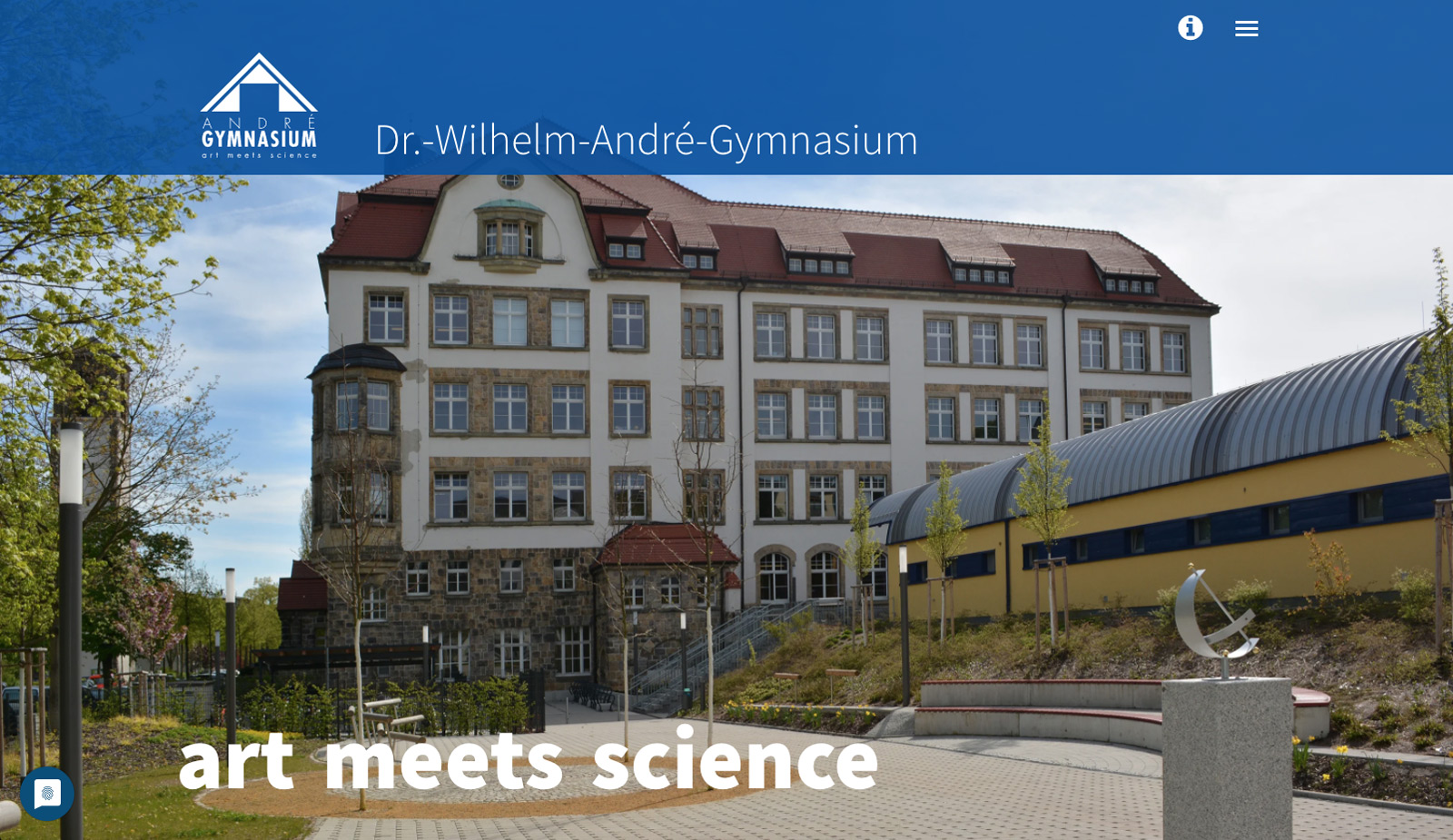 Website Dr-Wilhelm-André-Gymnasium Chemnitz von transparent Werbeagentur Chemnitz